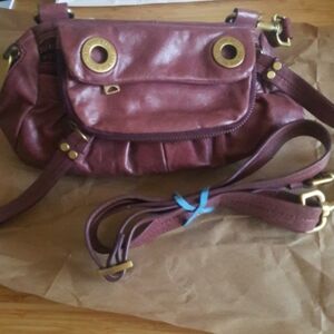 All you need burgundy cross body bag
